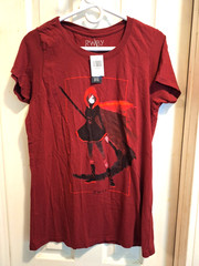 New w/ tags RWBY womens anime deep red top shirt sz 2XL Rare