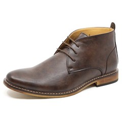 Dark Brown Men’s Lace up Formal Dress Casual Oxford Ankle Boots