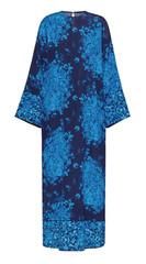 VALENTINO GARAVANI SILK Caftan Maxi Dress Delft Floral Print Kleid Maxikleid M