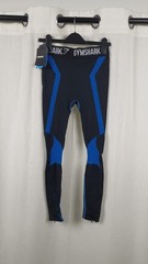 Gymshark Mens Hex Legging Black Neon Blue Size M CR152 GG 03