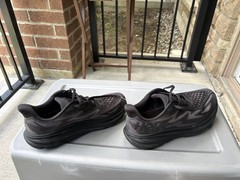 HOKA Clifton 9 Wide Men’s US 9.5 2E Black Black BBLC Running Shoes 1132210