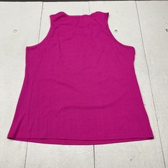 Pink Ribbed Knit Basic U-Neck Tank Top Women’s Size 5X-Large NEW