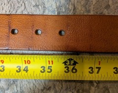 Amsterdam Heritage Leather Belt EU 85 US 30.75–35.75 Brown Handmade Netherlands