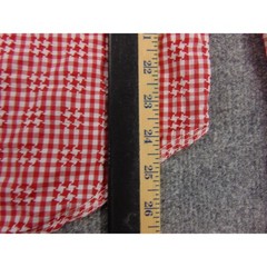Canterbury of New Zealand Shirt Mens Large Red White Gingham Houndstooth Rugby