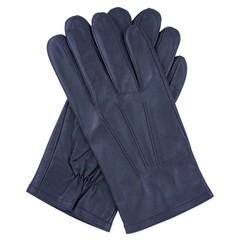 Dents Mens Genuine Full Grain Leather Gloves 3 Point Stitch Fleece Lined Warm Wi