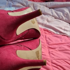 Ellie Women’s Red Ankle Bootie Pointed Toe Stiletto Zip US 8