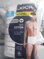 Jockey Classic Briefs 5 pack Full rise 100% Cotton Underwear Y front Fly white