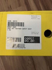 Belleville USAF Hot Weather Safety Boots 600 ST Men’s 9R Sage Green w/TAG &BOX