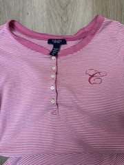 Chaps Women’s Pink Striped Pajama Set Size XL 100% Cotton