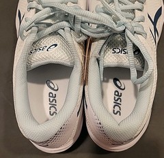 Asics Womens Gel-Game 9 Pickleball Sneakers White/Indigo 1042A243-100 Sz 8 NEW