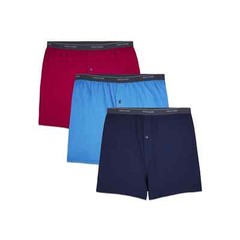 3 or 6 Fruit of the Loom Big Men’s Cotton Stretch Knit Boxer 2XB-5XB