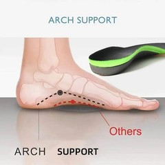 Arch Support Insoles Shock Absorbing Sports Foot Pads for Flat Feet