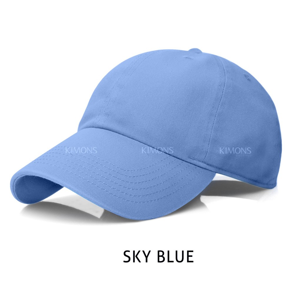 Premium 100% Cotton Baseball Cap Solid Plain Dad Hat Adjustable Mens Womens PC