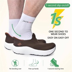 Men’s Slip in Shoes Wide Toe Box Arch Support Orthopedic Sport Walking Sneakers
