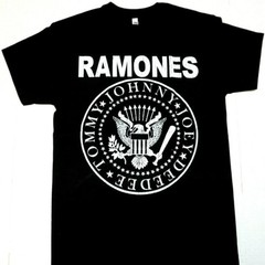 Ramones Distressed Punk Rock Shirt Vintage Band Graphic Tee Men’s Black T-Shirt