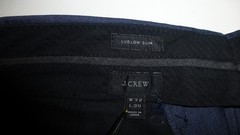 J.Crew Suit Ludlow 38S W31 Loro Piana Blue Peaked Lapel Good Condition