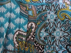 Ronni Nicole Pullover Paisley Turquoise Black & Yellow Dress, Size 10, Excellent