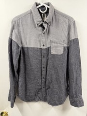 Howe No 65 Creative Workforce Mens Size Medium Black Gray Button Down Shirt