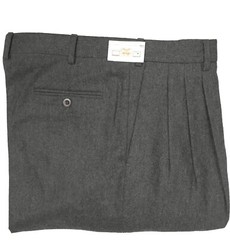 NEW Brioni Dress Pants 38 (36) Gray Heather Heavier Triple Pleated Wool Cashmere