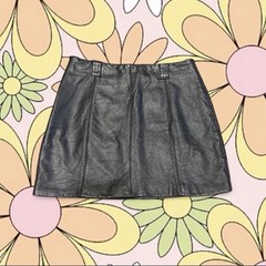 Vintage 90s Wilson’s Maxima Soft Leather Mini Skirt S/M