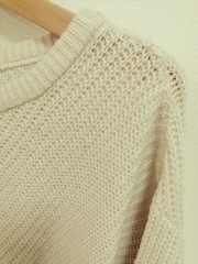 LUGNONCURE Pullover Knit With Tag off-white F Used