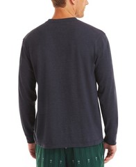 Nautica Regular Fit Pajama Long Sleeve T-Shirt Men’s L Navy Crewneck Pullover