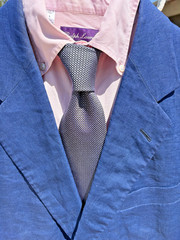 Ralph Lauren Purple Label Woven Violet-Blue Silk Necktie – England – $235.00