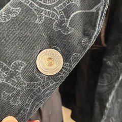 VTG Y2K Hause of Howe Corduroy Paisley Blazer Jacket Men 38 Skull Crown Gothic