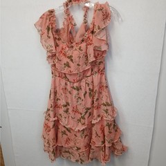 Endless Rose Pastel Pink Floral Cutout Cold Shoulder Maxi Dress Size M