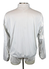 Herno Reversible Jacket 44 XL (54 EU) Mens White Grey Windbreaker Coat Italy