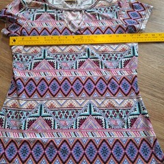 Womens Mayan Aztec Top M Hippie Festival Western Cowgirl Starseed Whimsical Boho
