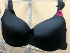Black Fuchsia By Secret Lace Underwire Black T-Shirt Bra NWT Great Support 38DD