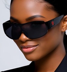 Block – Curved One Piece Shield Women Sunglasses Outdoor Party Shades Designer