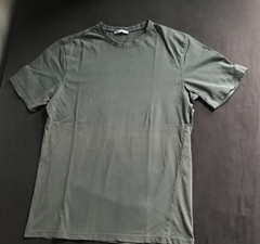 STYLISH ZARA MEN’S T-SHIRT Size MEDIUM LIGHT GREEN COTTON SHORT SLEEVE TEE