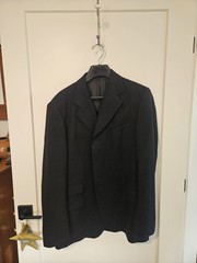 Dolce & Gabbana Men’s 2-Piece Black Pinstripe Suit Size 54 Regular Made Italy