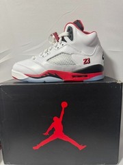 Nike Air Jordan 5 Retro OG Mens Size 6 M / 7.5 W Fire Red Black Tongue