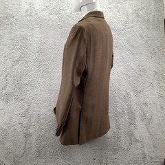 Stafford Merino Wool Sport Coat Men’s 44L Brown Two Button Double Vented Blazer