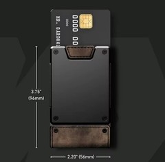MENS WALLET METAL CARD HOLDER CASH STRAP MINIMALIST PULL TAB WALLET-CUSTOMIZE IT