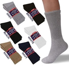 5~20 Dozens Wholesale Lots Men Women Diabetic Crew Socks Size 9-11 10-13 13-15