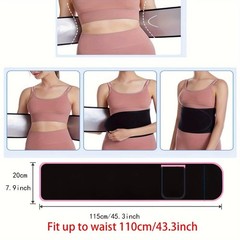 Men Women Sauna Belly Fat Burner Body Shaper Waist Sweat Belt for Weight Loss