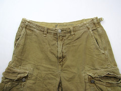 Vtg Y2K American Eagle Military Parachute Cargo Shorts Mens 34 x 10.5 Rugged