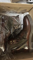 Steve Madden Men’s Reid Cognac lace-up ankle boots first pair