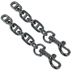 2Pcs Purse Strap Extender, 4.7 Inch Bag Extender Chain, Metal Metallic Black