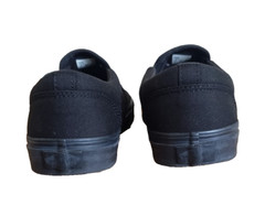 Vans Men’s Asher Black Canvas Slip On Skate Shoes Men’s Size 9.5 721356