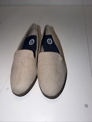 Dr. Scholl’s Daily Women’s Perforated Slip On Loafers Suede Taupe Size 7