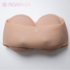 Roanyer False Boobs Silicone G Cup Tube Top Breast for Crossdresser Drag Queen