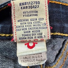 True Religion Becky Bootcut Jeans Womens 28 Tall Slim Dark Wash Blue Denim USA