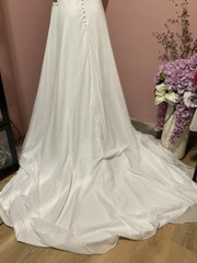 babyonline dress A-Line V-Neck Ball Gown princess sweep train Size 8