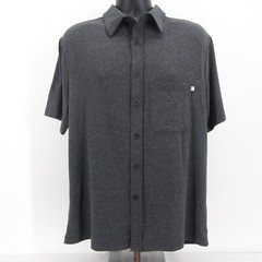 Purnell Button Up Shirt Mens Medium Santa Barbara Workwear Casual Stretch Gray