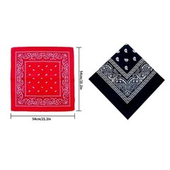 USA Seller 100% Cotton Paisley Bandanas 22″X22″ Scarf Head Neck Bandannas